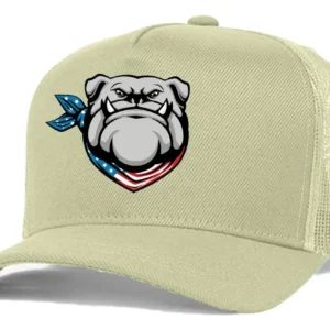 Boné Bege Liso Redinha Cachorro Bravo Cão Aba Curva